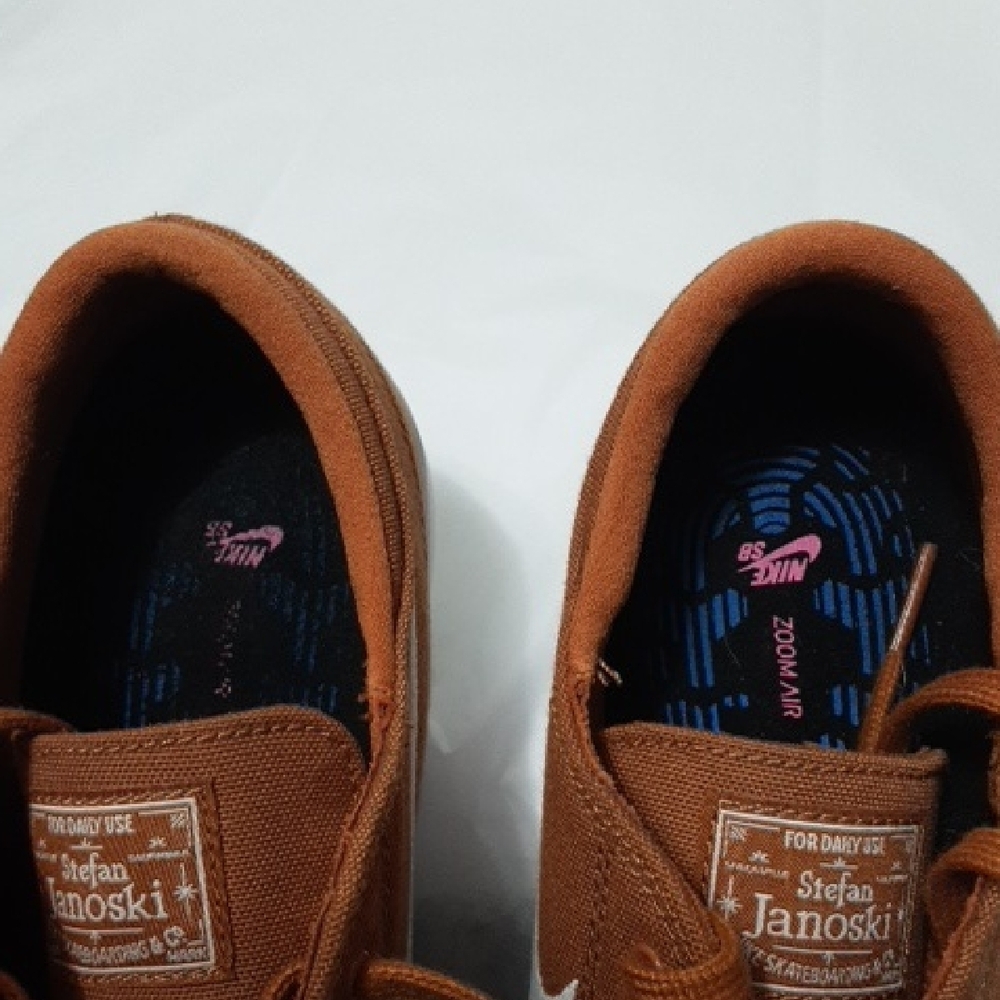 NIKE ZOOM STEFAN JANOSKI Canvas RM‎ SB Cider Or Dark Russet Sneaker - Picture 6 of 8